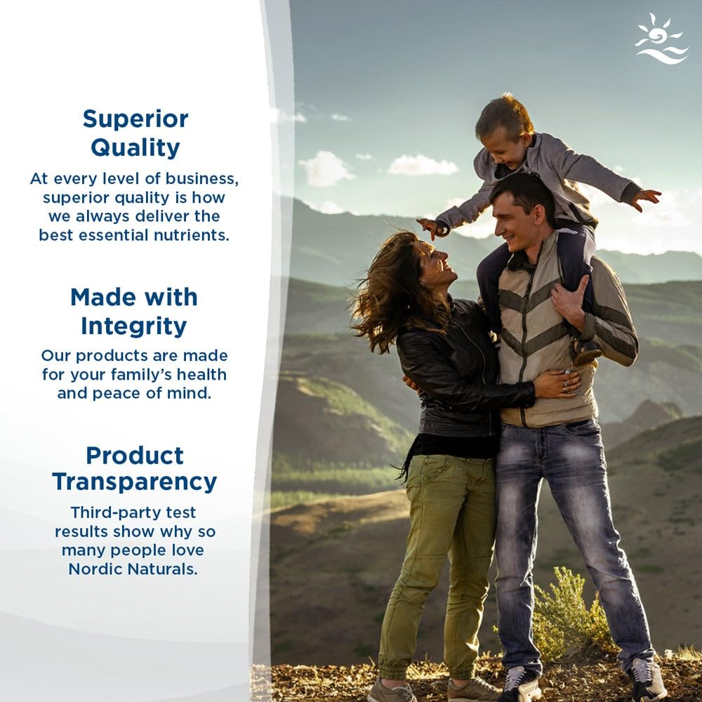 Nordic Naturals health supplement packaging details