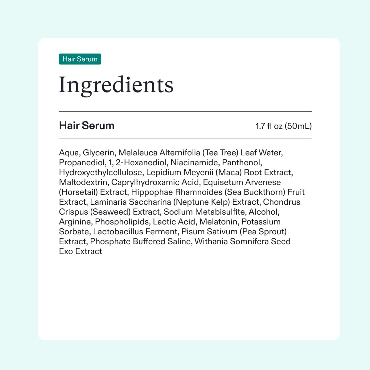 Nutrafol postpartum hair recovery capsules and follicle serum ingredients view
