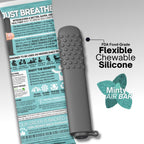 Health Chews essential oil breathing tool side view emphasizing the compact pocket-friendly size.