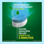 Nicorette nicotine replacement therapy mini lozenges container close up