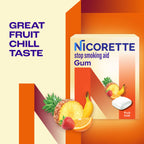 Authentic USA imported Nicorette smoking cessation gum individual blister trays