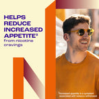 Nicorette dual coated therapeutic chewing gum pieces outside the packaging