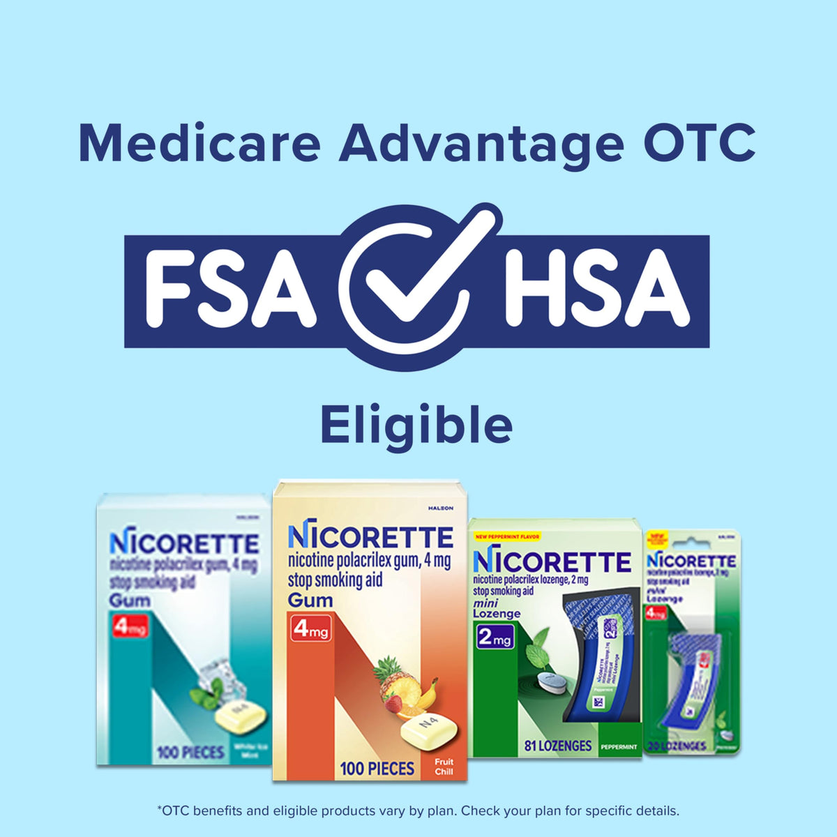Nicorette health and wellness smoking control gum active ingredients list view