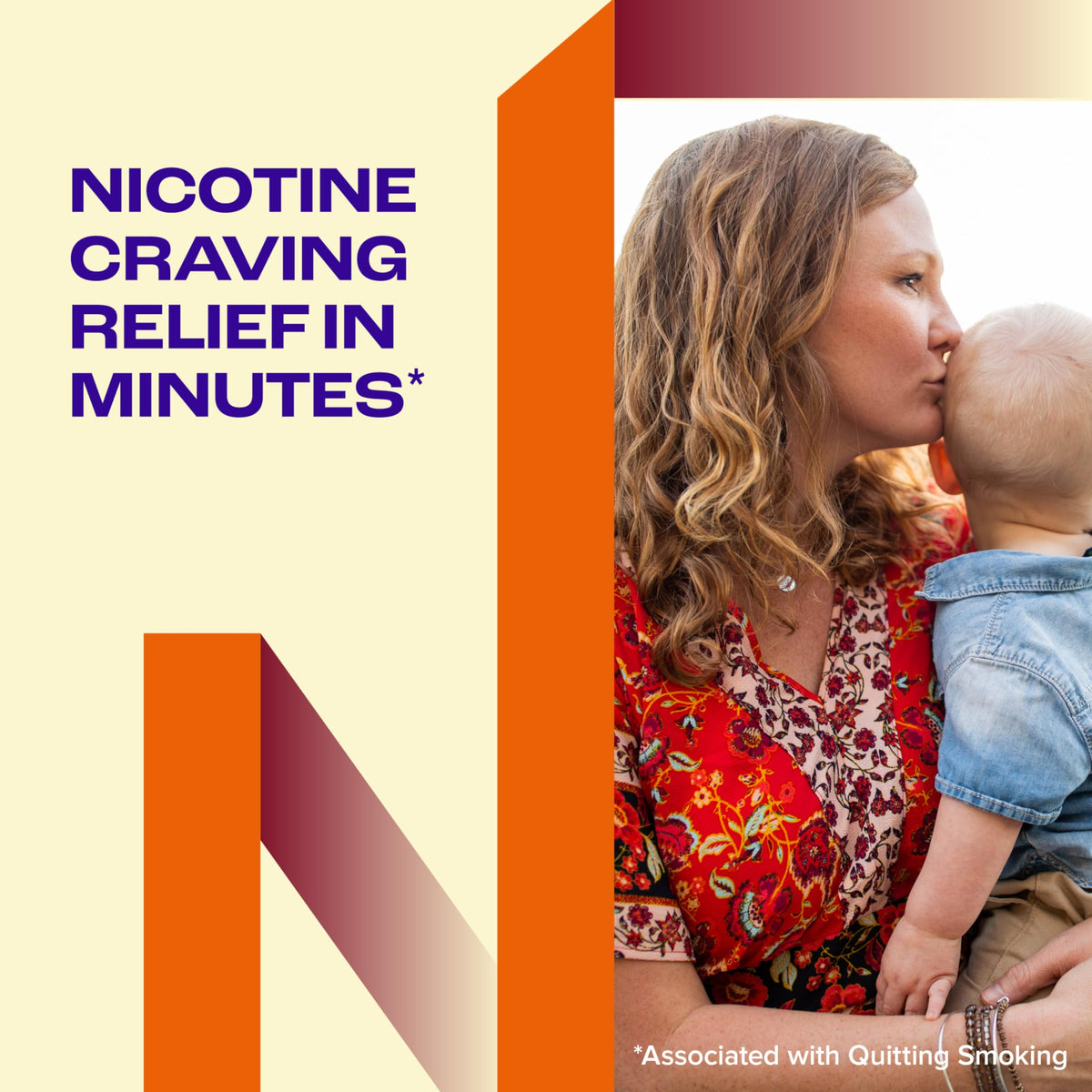 Side view of Nicorette 2 milligram nicotine chewing gum box showing product details