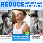 Back packaging of RBUGR quit smoking patches detailing the 5-layer slow release system.