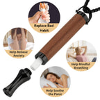 ASTOFLI nicotine free sensory fidget pendant being worn as a stylish daily accessory for adults