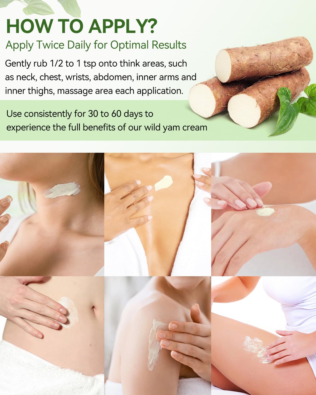 Authentic USA imported Zuzuxia women wellness wild yam balm on flat lay background.