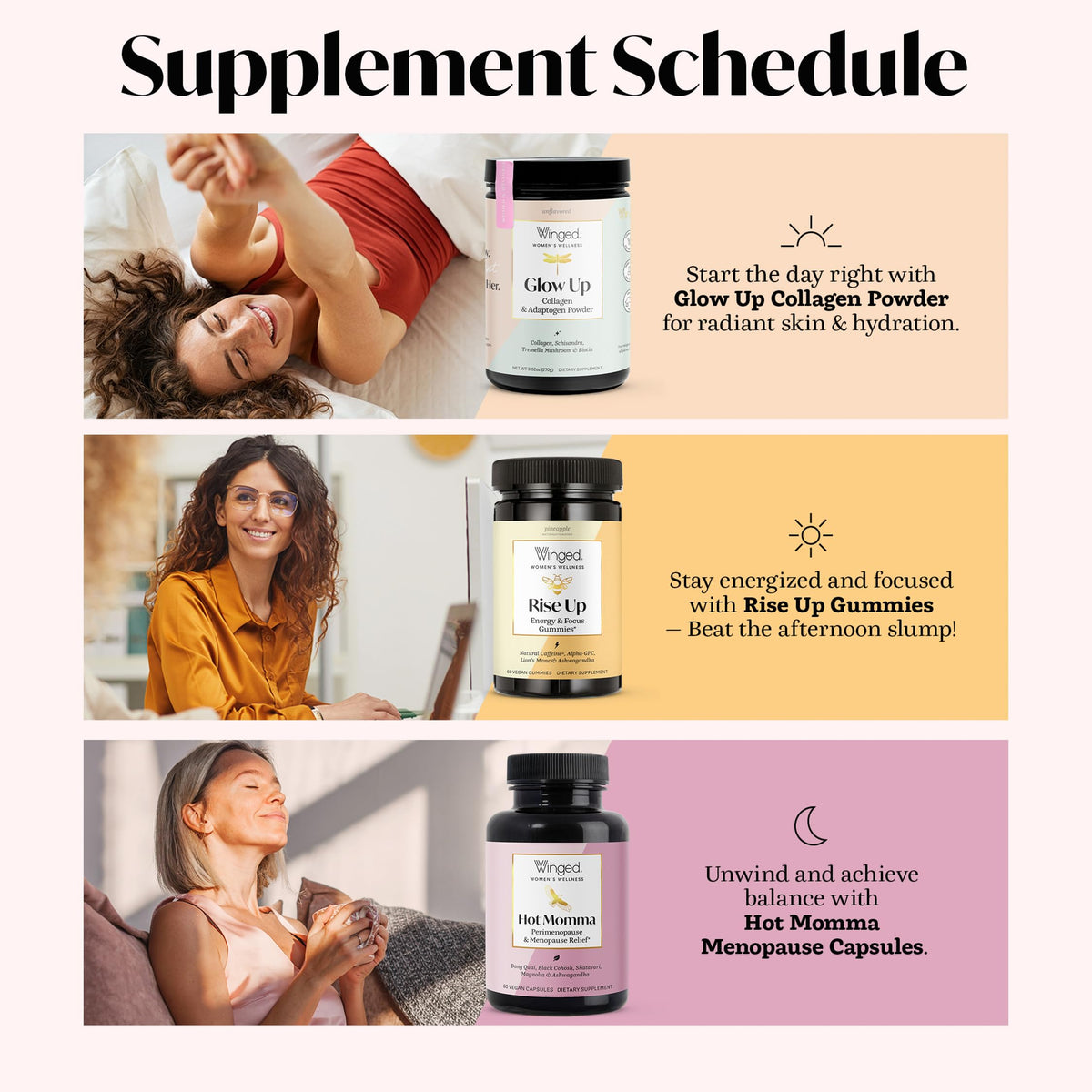 Winged Wellness women health capsule supplement for daily hormonal harmony
