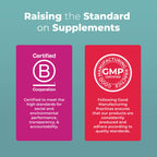 MaryRuth's menopause support vitamins for women aged forty plus highlighting the gluten free label.