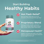 Close up of MaryRuth's organic hormone balance gummies showing texture and natural pink color.