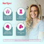 MaryRuth's botanical menopause supplement packaging displaying nutritional facts and dosage instructions.