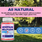 Two chewable Biegeos menopause gummies displayed next to the product bottle.