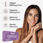 NewLife Naturals E-Soothe 38 IU vaginal inserts box showing natural ingredients panel