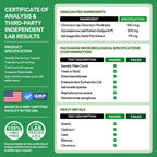 Close up of VoomVaya MenoSlim Advanced menopause support capsules premium USA manufactured packaging