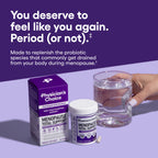 Physician's Choice Menopause Total Support supplement container displaying 15 Billion CFU count and key botanical ingredients