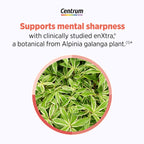 Supplement facts label on Centrum Menopause Support bottle
