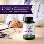 ForestLeaf daily dietary supplement bottle highlighting vegan and non-GMO quality seals