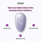 Lifestyle imagery of Centrum Restful Sleep packaging