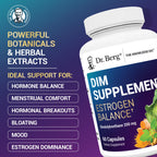 Side view of Dr. Berg hormone support supplement highlighting the main herbal ingredients.