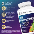 Authentic Dr. Berg Estrogen Balance bottle containing 60 vegetable capsules for women.