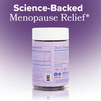 Full packaging view of the imported USA hormone free menopause gummy vitamins on a clean wellness background.
