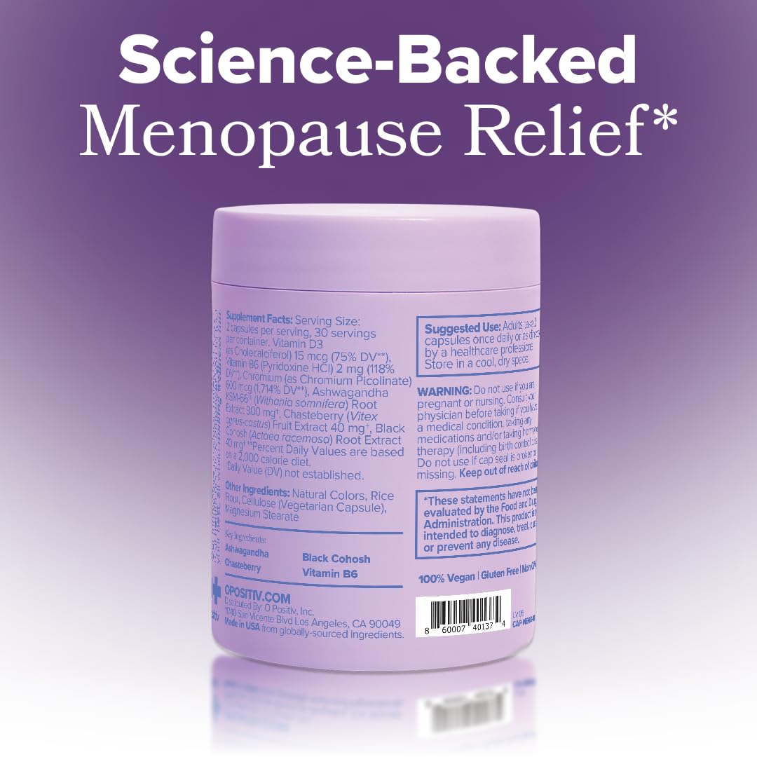 O Positiv MENO plant based hormone free menopause vitamin lifestyle view