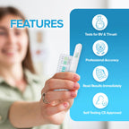 One Step test kit pH colorimetric result reference card