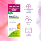 Side view of Boiron YeastCalm homeopathic treatment box