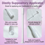 Close up of Dizzily vaginal suppository applicator design