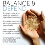 Educational graphic showing probiotic benefits for women
