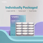 Vwell boric acid vaginal health supplement box