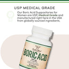Information label on Double Wood Boric Acid Vaginal Suppositories