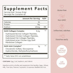 Alaya Naturals unflavored hydrolyzed collagen supplement nutrition facts panel detail