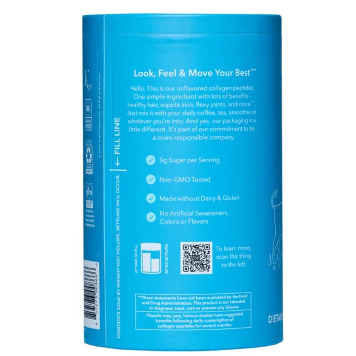 Grass fed bovine collagen supplement for radiant skin and joints