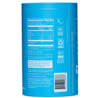 Nutritional facts label of unflavored collagen peptides powder supplement