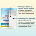 Close up look at the fine texture of USA imported Terranics hydrolyzed multi collagen powder.