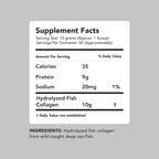 Sustainably sourced wild-caught whitefish marine collagen powder scoop closeup