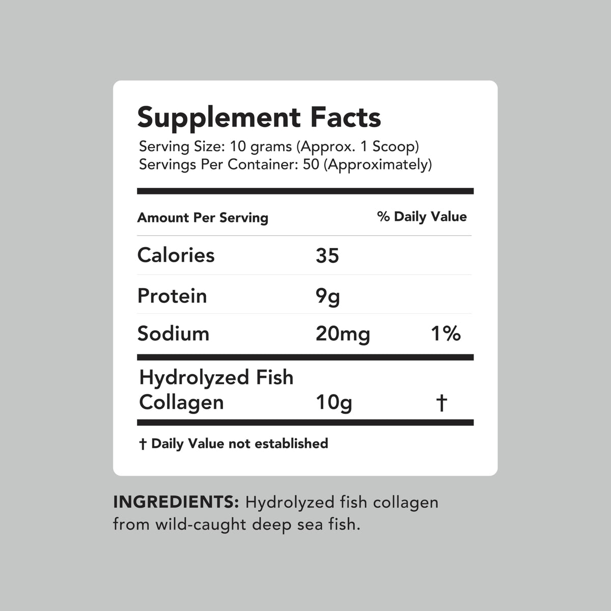 Sustainably sourced wild-caught whitefish marine collagen powder scoop closeup