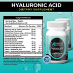 Momary Hyaluronic Acid Supplement and water glass