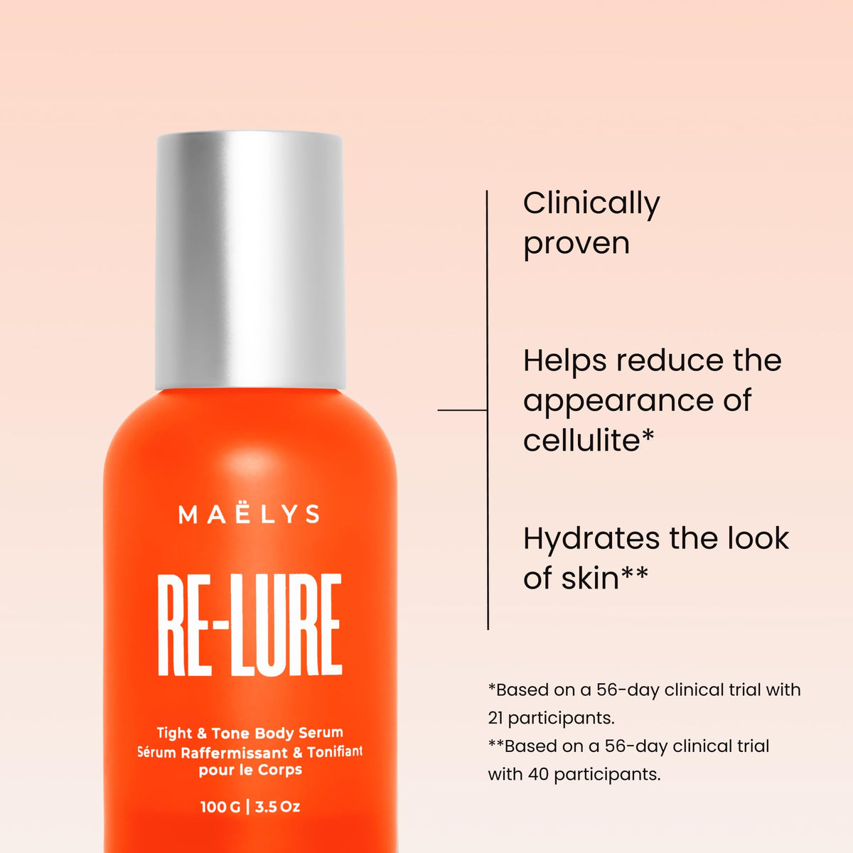 Maelys Re Lure Tight And Tone Body Serum hydrating skincare bottle