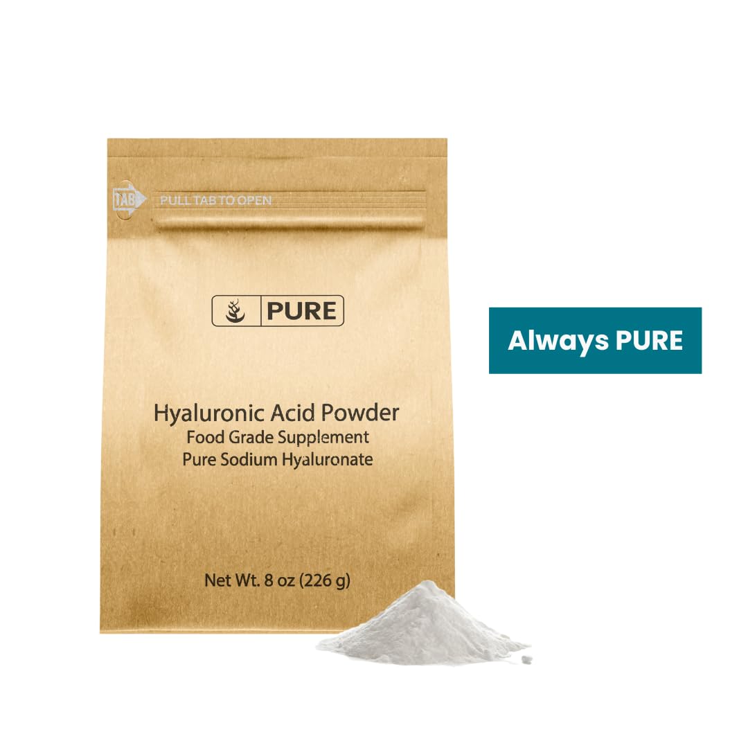 Pure Original Ingredients Hyaluronic Acid Powder fine texture visualization