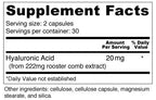 Wellness Resources Hyaluronic Acid Joint And Skin Support Supplement