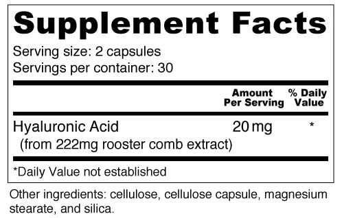 Wellness Resources Hyaluronic Acid Joint And Skin Support Supplement
