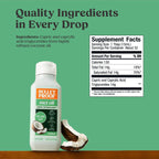 Triple distilled unflavored coconut oil supplement for cognitive brain focus