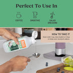 Bulletproof medium chain triglyceride liquid pour for wellness routine