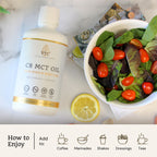 VTC MCT oil liquid texture in a glass