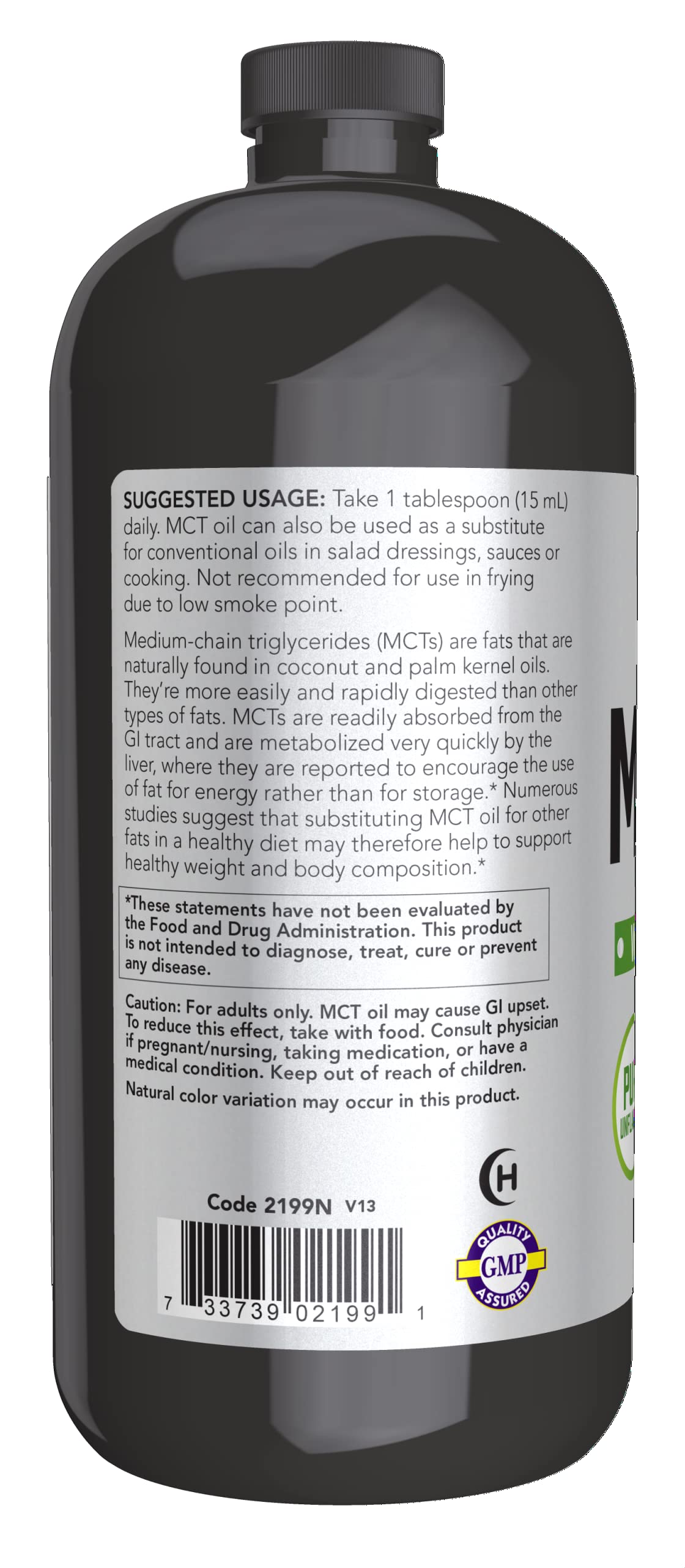 Authentic USA imported NOW Sports keto friendly MCT oil 32 Ounce pourable plastic container for weight management.