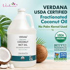 Verdana MCT oil bulk food grade jug packaging