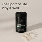 Natural plant based extra virgin coconut oil capsules for hair and skin