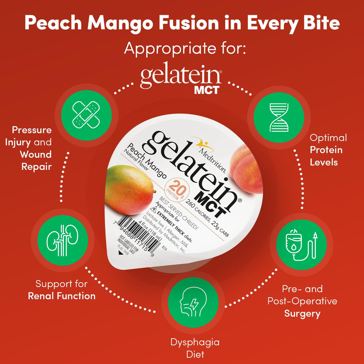 Medtrition Gelatein MCT supplement packaging details